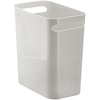 image:imagemDesign Plastic Slim Large 25 Gallon Trash Can Wastebasket Classic Garbage Container Recycle Bin for Bathroom Bedroom Kitchen Home Office Outdoor Waste Recycling  Aura Collection  Light GrayLight Grey
