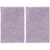 image:imagemDesign Soft Microfiber NonSlip Polyester NonSlip Rectangular Spa Mat Plush Water Absorbent Accent Rugs for Bathroom Vanity Machine Washable  30 x 20  Sets of 2 LavenderPurple