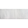 image:imagemDesign Soft Microfiber Polyester NonSlip ExtraLong Spa MatRunner Plush Water Absorbent Accent Rug for Bathroom Vanity BathtubShower Machine Washable  60 x 21  White