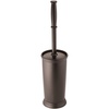image:imagemDesign Toilet Bowl Brush and Holder  Covered Bathroom Brush  Standing Scrubber in Modern Holder  Compact Space Saving Deep Cleaning  WhiteEspresso