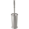 image:imagemDesign Toilet Bowl Brush and Holder  Covered Bathroom Brush  Standing Scrubber in Modern Holder  Compact Space Saving Deep Cleaning  WhiteGray