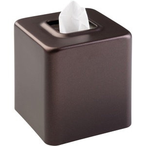 image:imagemDesign Metal Square Tissue Box Cover Modern Facial Paper Holder  Accessories for Bathroom Vanity Countertop Bedroom Dresser Night Stand Desk Office and End Table  Unity Collection  Soft BrassBronze
