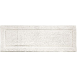 image:imagemDesign Soft 100 Cotton Luxury HotelStyle Rectangular Spa Mat Rug Plush Water Absorbent Decorative Border for Bathroom Vanity BathtubShower Machine Washable Long Runner  60 x 21  NaturalTanNatural
