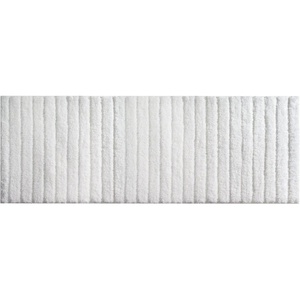 image:imagemDesign Soft Microfiber Polyester NonSlip ExtraLong Spa MatRunner Plush Water Absorbent Accent Rug for Bathroom Vanity BathtubShower Machine Washable  60 x 21  White