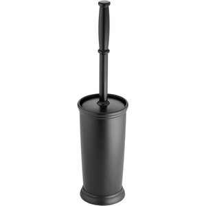 image:imagemDesign Toilet Bowl Brush and Holder  Covered Bathroom Brush  Standing Scrubber in Modern Holder  Compact Space Saving Deep Cleaning  WhiteBlack