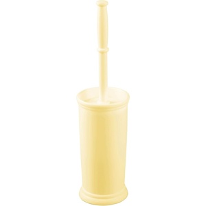 image:imagemDesign Toilet Bowl Brush and Holder  Covered Bathroom Brush  Standing Scrubber in Modern Holder  Compact Space Saving Deep Cleaning  WhiteLight Yellow