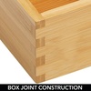 image:imagemDesign Bamboo Storage Bin Container Drawer Organizer Crate Boxes for Kitchen Pantry Cabinet Shelf Island or Countertop Holds Snacks Spices or Drinks Echo Collection 4 Pack NaturalTan35 x 25 x 7 Pack of 4