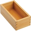 image:imagemDesign Bamboo Storage Bin Container Drawer Organizer Crate Boxes for Kitchen Pantry Cabinet Shelf Island or Countertop Holds Snacks Spices or Drinks Echo Collection 4 Pack NaturalTan35 x 25 x 7 Pack of 4