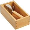image:imagemDesign Bamboo Storage Bin Container Drawer Organizer Crate Boxes for Kitchen Pantry Cabinet Shelf Island or Countertop Holds Snacks Spices or Drinks Echo Collection 4 Pack NaturalTan35 x 25 x 7 Pack of 4