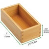 image:imagemDesign Bamboo Storage Bin Container Drawer Organizer Crate Boxes for Kitchen Pantry Cabinet Shelf Island or Countertop Holds Snacks Spices or Drinks Echo Collection 4 Pack NaturalTan35 x 25 x 7 Pack of 4
