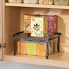 image:imagemDesign Decorative Metal Wire Kitchen Pantry Countertop Organizer Storage Shelf Raised Cabinet Rack  for Food Dishes Plates Dishes Bowls Mugs Glasses  Bronze