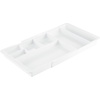 image:imagemDesign Expandable Plastic Drawer Organizer and Storage Container for Office Supplies  Gel Pen Pencil Marker Stationary Desk Supply Holder for Drawers and Desktop  Lumiere Collection  WhiteWhite