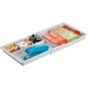 image:imagemDesign Expandable Plastic Drawer Organizer and Storage Container for Office Supplies  Gel Pen Pencil Marker Stationary Desk Supply Holder for Drawers and Desktop  Lumiere Collection  WhiteLight Gray