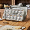 image:imagemDesign Metal Pan Organizer for Kitchen Cabinet Counter Pantry Shelf  3 Slots for Baking Sheets Muffin Pans Cutting Boards Frying Pans  Pan Organizer and Storage  Concerto Collection  BlackBlack