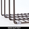image:imagemDesign Metal Pan Organizer for Kitchen Cabinet Counter Pantry Shelf  3 Slots for Baking Sheets Muffin Pans Cutting Boards Frying Pans  Pan Organizer and Storage  Concerto Collection  BlackBronze