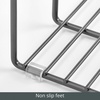 image:imagemDesign Metal Pan Organizer for Kitchen Cabinet Counter Pantry Shelf  3 Slots for Baking Sheets Muffin Pans Cutting Boards Frying Pans  Pan Organizer and Storage  Concerto Collection  BlackGraphite