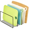 image:imagemDesign Metal Pan Organizer for Kitchen Cabinet Counter Pantry Shelf  3 Slots for Baking Sheets Muffin Pans Cutting Boards Frying Pans  Pan Organizer and Storage  Concerto Collection  BlackBlack