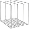 image:imagemDesign Metal Pan Organizer for Kitchen Cabinet Counter Pantry Shelf  3 Slots for Baking Sheets Muffin Pans Cutting Boards Frying Pans  Pan Organizer and Storage  Concerto Collection  BlackChrome