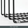 image:imagemDesign Metal Pan Organizer for Kitchen Cabinet Counter Pantry Shelf  3 Slots for Baking Sheets Muffin Pans Cutting Boards Frying Pans  Pan Organizer and Storage  Concerto Collection  BlackBlack