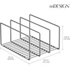 image:imagemDesign Metal Pan Organizer for Kitchen Cabinet Counter Pantry Shelf  3 Slots for Baking Sheets Muffin Pans Cutting Boards Frying Pans  Pan Organizer and Storage  Concerto Collection  BlackGraphite