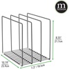 image:imagemDesign Metal Pan Organizer for Kitchen Cabinet Counter Pantry Shelf  3 Slots for Baking Sheets Muffin Pans Cutting Boards Frying Pans  Pan Organizer and Storage  Concerto Collection  BlackGraphite