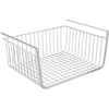 image:imagemDesign Metal Under Shelf Basket for Kitchen Storage  Wire Farmhouse Sliding Bin Basket for Pantry  Large Open Front Organizer for Food Drinks Snacks  Hyde Collection 2 Pack  ChromeChrome