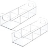 image:imagemDesign Plastic Condiment Organizer and Tea Bag Holder  9 Long Kitchen PantryCountertop Storage Caddy  Divided Chip Snack Granola Oatmeal Packet Holder  Lumiere Collection  4 Pack  Clear9 x 3 x 3 Pack of 2