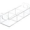 image:imagemDesign Plastic Condiment Organizer and Tea Bag Holder  9 Long Kitchen PantryCountertop Storage Caddy  Divided Chip Snack Granola Oatmeal Packet Holder  Lumiere Collection  4 Pack  Clear9 x 3 x 3 Pack of 2
