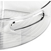 image:imagemDesign Plastic Lazy Susan Cabinet Storage Bin with Front Handle for Kitchen Countertop Pantry Shelf Fridge Organization  Hold Food Drinks Snacks  Ligne Collection  Smoke Gray TintSmoke