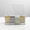 image:imagemDesign Tea Bag Single Serve Pouch Divided Box Holder Organizer Clear1055 x 355 x 725