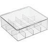 image:imagemDesign Tea Bag Single Serve Pouch Divided Box Holder Organizer Clear11 x 103 x 37