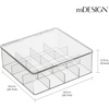 image:imagemDesign Tea Bag Single Serve Pouch Divided Box Holder Organizer Clear11 x 103 x 37