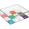 image:imagemDesign Tea Bag Single Serve Pouch Divided Box Holder Organizer Clear11 x 103 x 37