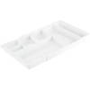 image:imagemDesign Expandable Plastic Drawer Organizer and Storage Container for Office Supplies  Gel Pen Pencil Marker Stationary Desk Supply Holder for Drawers and Desktop  Lumiere Collection  WhiteWhite