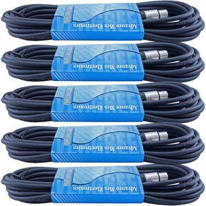 image:image5 Pack 20 FT Foot 3 Pin XLR Male to Female Mic Cord Microphone Pro Audio Cable Balanced Shielded