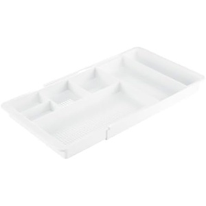 image:imagemDesign Expandable Plastic Drawer Organizer and Storage Container for Office Supplies  Gel Pen Pencil Marker Stationary Desk Supply Holder for Drawers and Desktop  Lumiere Collection  WhiteWhite
