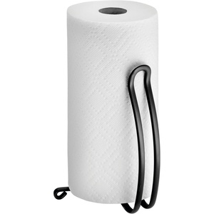 image:imagemDesign Freestanding Kitchen Roll Holder  Paper Towel Holder  Kitchen Towel Holder  No Drilling Required  Matte BlackMatte Black