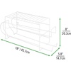 image:imagemDesign 2Tier Metal Wire Standing PopSoda and Food Can Dispenser Storage Rack Organizer with Top Shelf for Kitchen Pantry Countertop Cabinet  Holds 12 Cans  2 Pack  WhiteWhite