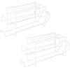 image:imagemDesign 2Tier Metal Wire Standing PopSoda and Food Can Dispenser Storage Rack Organizer with Top Shelf for Kitchen Pantry Countertop Cabinet  Holds 12 Cans  2 Pack  WhiteWhite