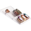 image:imagemDesign Expandable Plastic Deluxe Spice Rack Drawer Organizer for Kitchen Cabinet Drawers 3 Tier Slanted for Spice Jars Food Seasoning Bottle Storage Ligne Collection  BronzeClear