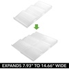 image:imagemDesign Expandable Plastic Deluxe Spice Rack Drawer Organizer for Kitchen Cabinet Drawers 3 Tier Slanted for Spice Jars Food Seasoning Bottle Storage Ligne Collection  BronzeClear