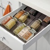 image:imagemDesign Expandable Plastic Deluxe Spice Rack Drawer Organizer for Kitchen Cabinet Drawers 3 Tier Slanted for Spice Jars Food Seasoning Bottle Storage Ligne Collection  BronzeBronze