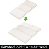 image:imagemDesign Expandable Plastic Deluxe Spice Rack Drawer Organizer for Kitchen Cabinet Drawers 3 Tier Slanted for Spice Jars Food Seasoning Bottle Storage Ligne Collection  BronzeCream