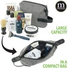 image:imagemDesign Fabric Travel Toiletry and Cosmetic Bag Organizer with EasyPull ZipperHandle WaterResistant  Holds Shaving Cream Shampoos Gels Hair Accessories MakeUp Travel Sizes  Gray