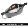 image:imagemDesign Fabric Travel Toiletry and Cosmetic Bag Organizer with EasyPull ZipperHandle WaterResistant  Holds Shaving Cream Shampoos Gels Hair Accessories MakeUp Travel Sizes  Gray