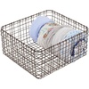 image:imagemDesign Farmhouse Decor Metal Wire Storage Basket Bin for Storage amp Organizing Closets Shelves and Cabinets in Bedrooms  Holds Shirts Purses Leggings Scarfs Hats  12 x 12  6 Pack  Bronze