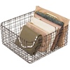 image:imagemDesign Farmhouse Decor Metal Wire Storage Basket Bin for Storage amp Organizing Closets Shelves and Cabinets in Bedrooms  Holds Shirts Purses Leggings Scarfs Hats  12 x 12  6 Pack  Bronze