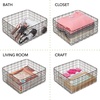 image:imagemDesign Farmhouse Decor Metal Wire Storage Basket Bin for Storage amp Organizing Closets Shelves and Cabinets in Bedrooms  Holds Shirts Purses Leggings Scarfs Hats  12 x 12  6 Pack  Bronze