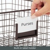image:imagemDesign Large Metal Farmhouse Storage Organizer Bin Baskets with Label Slot for Closet Cabinet Cupboard  Wire Organizing Basket Holds Clothing Linens Shoes Omaha Collection 4 Pack Bronze