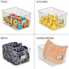 image:imagemDesign Large Metal Farmhouse Storage Organizer Bin Baskets with Label Slot for Closet Cabinet Cupboard  Wire Organizing Basket Holds Clothing Linens Shoes Omaha Collection 2 Pack Satin